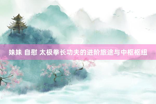 妹妹 自慰 太极拳长功夫的进阶旅途与中枢枢纽